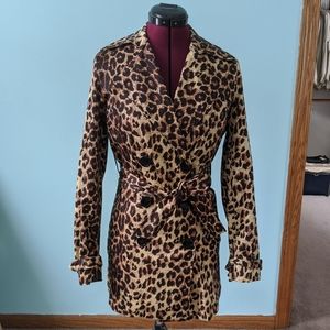 Vertigo Paris Leopard print Trench Coat
